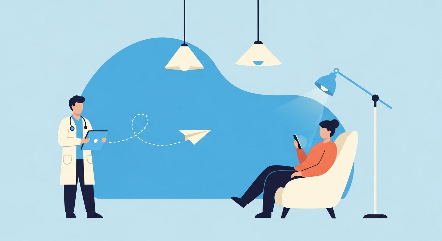 Assessment Assistant characters sending a form to a client